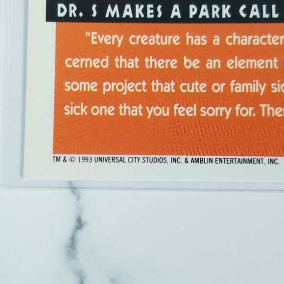 Vintage JP Topps Trading Cards Lot of 10 Jurassic Park Movie Cards Lot #1 - Picture 10 of 13